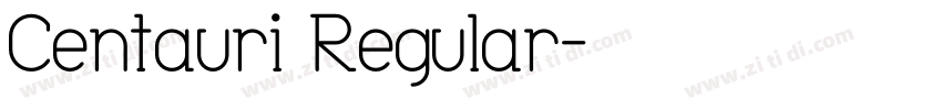 Centauri Regular字体转换